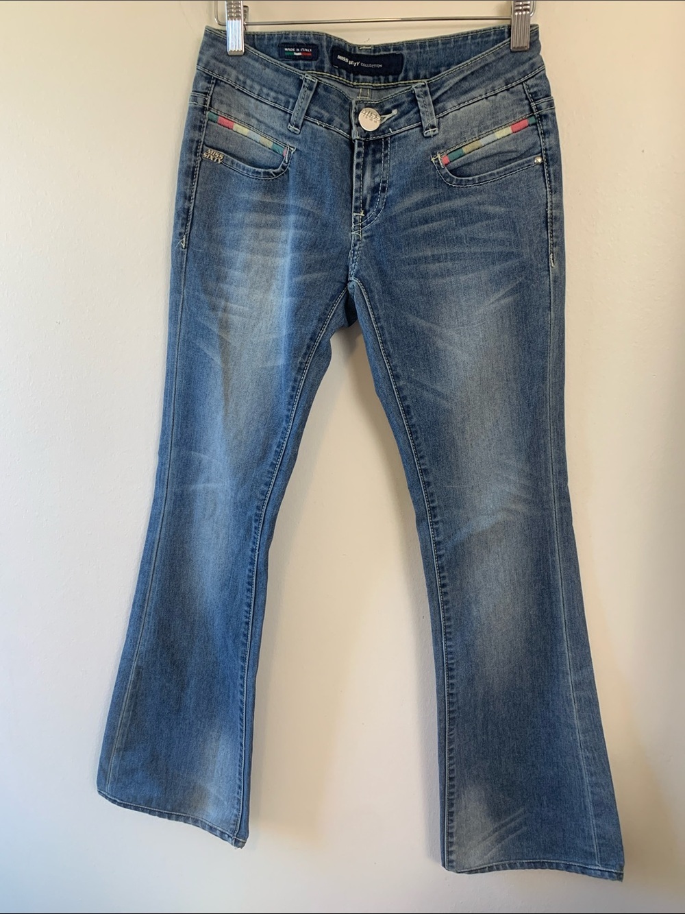 Miss Sixty Medium Wash Low  Rise Flare  Jean 26” Waist, Soft, 100% Cotton